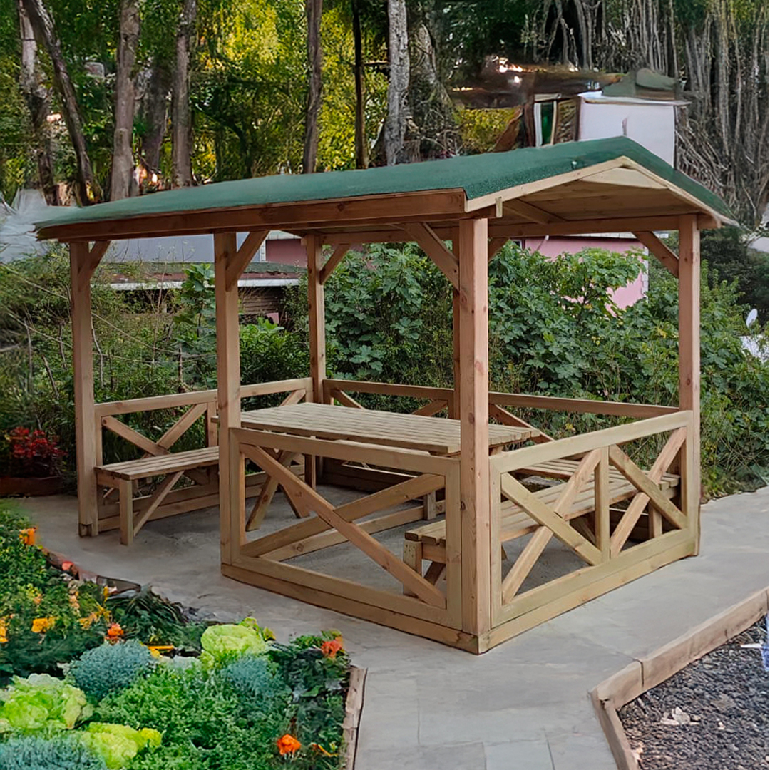 12 Kişilik Küpreşteli Çardak